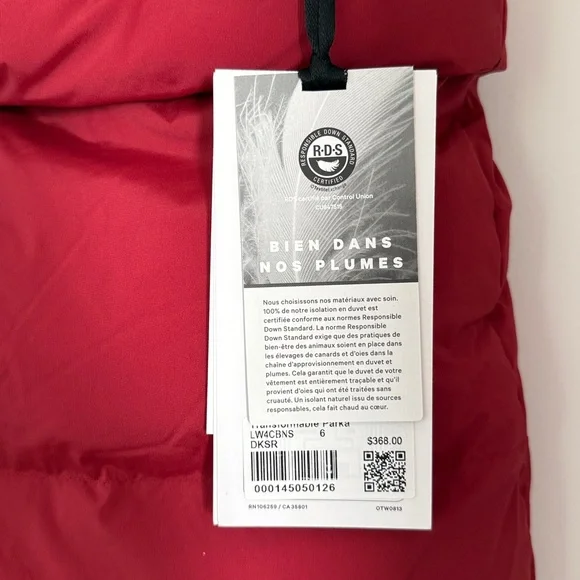 Lululemon Red Puffer Vest/Coat - Picture 7 of 8